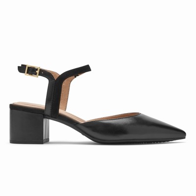 Salto Alto Rockport Total Motion Noelle-Strap Mulher Pretas PT-27583